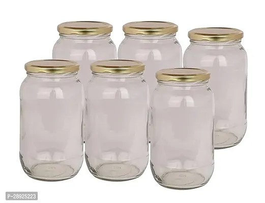 Stylish Solid Transparent Multi Use Jar for Kitchen, Combo, 1000ml