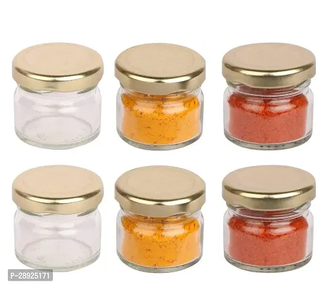 Stylish Solid Transparent Multi Use Jar for Kitchen, 50ml, Combo