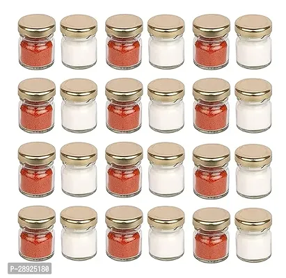 Stylish Solid Transparent Multi Use Jar for Kitchen, 50ml, Combo