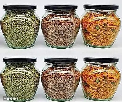 Stylish Solid Transparent Multi Use Jar for Kitchen, 50ml, Combo