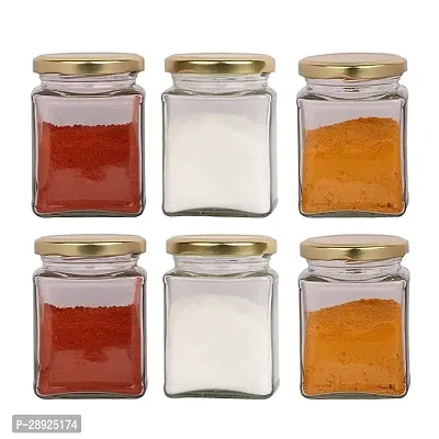 Stylish Solid Transparent Multi Use Jar for Kitchen, 50ml, Combo-thumb0