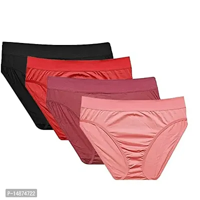 Buy Lenzey Women's Cotton Mid Waist Comfort Panty Briefs / Hipster  Innerwear Soft Stretchable Panties Womens Girls Cotton Briefs Aditi Combo  Set ? Pack of 4 (S) Online In India At Discounted Prices