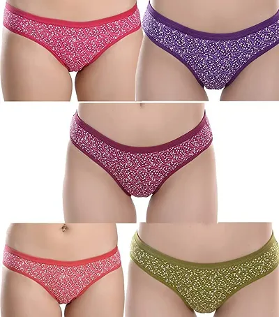 Stylish Fancy Panty Combo For Women Pack Of 5