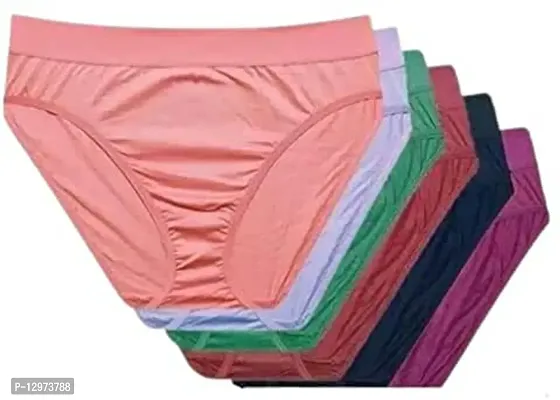 Stylish Fancy Cotton Panty Combo For Women Pack Of 6