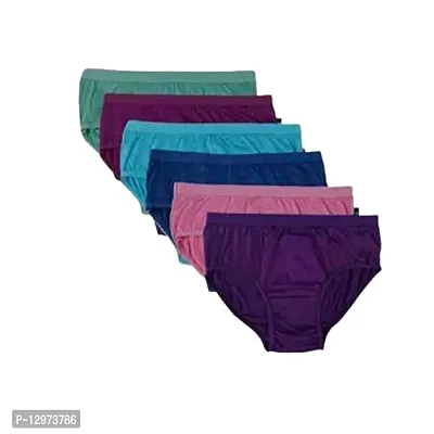Stylish Fancy Cotton Panty Combo For Women Pack Of 6