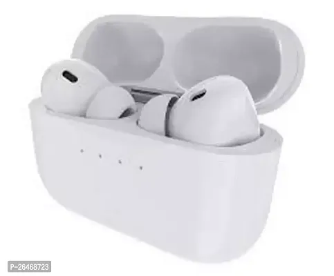 Stylish White In-Ear Bluetooth Wireless Headphones With Microphone-thumb0