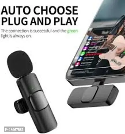 K8 Wireless Plug and Play Type C Caller Mic Supported Android/IOS Microphone-thumb3