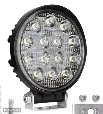 B Rider 14 Led Round Fog Light 4 Inches Waterproof Off Road Driving Lamp For Car And Motorcycle 42W, White Light, 1 Pc