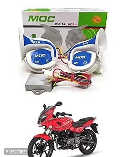 B Rider White And Blue Mocc 18 In 1 Digital Tones Car Magic Horn For Pulsar 220