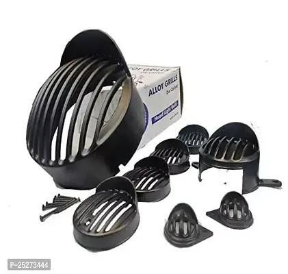 B Rider Enfield Metal Grill Set Heavy With Shade Cap Type, Headlight 1 Indicator 4 Danger 1 Parking Light 2 For Classic 350Cc, 500Cc