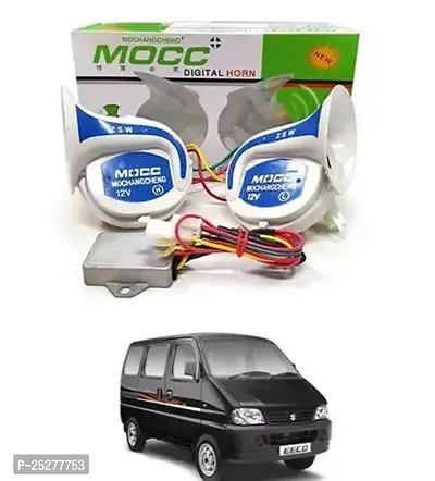 Mocc 18 In 1 Digital Tones Car Magic Horn For Ecco - White And Blue