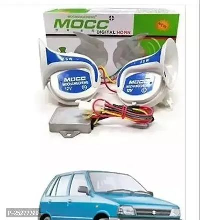 B Rider White And Blue Mocc 18 In 1 Digital Tones Car Magic Horn-thumb0