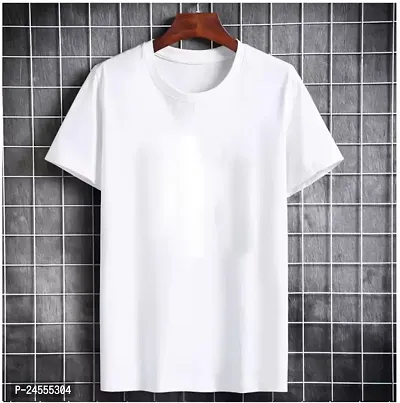 Reliable Black Cotton Printed Round Neck Tees For Men-thumb0