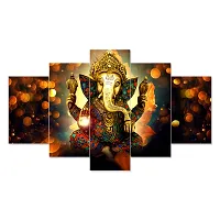 Classic Uv Coated Mdf Framed Radha Krishna  3D Religious Painting For Wall And Home Decor ( 75 Cm X 43 Cm ) - Set Of 5 Wall Painting, Multicolour-thumb2