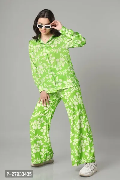 Elegant Cotton Blend Printed Co-ords Set For Women And Girls-thumb3