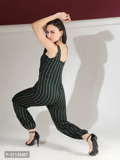 Stylish Women Polyester Viscose Blend Casual Jumpsuit-thumb3