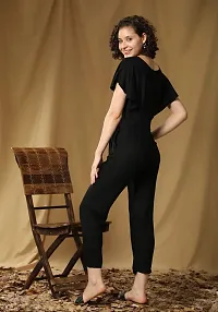 Stylish Women Polyester Viscose Blend Casual Jumpsuit-thumb1
