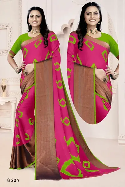 Must Have Brasso Saree with Blouse piece 