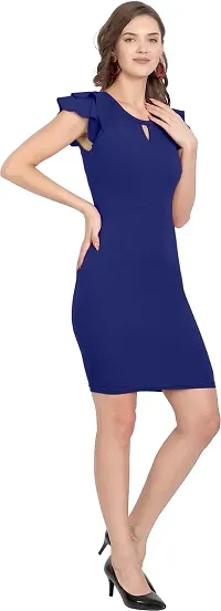 Stylish Polyester Solid Dress For Women-thumb2