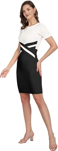 Stylish Polyester Solid Dress For Women-thumb3