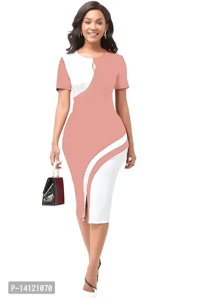 Stylish Polyester Solid Dress For Women-thumb2