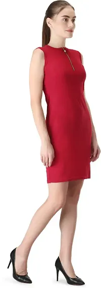 Stylish Polyester Solid Dress For Women-thumb2