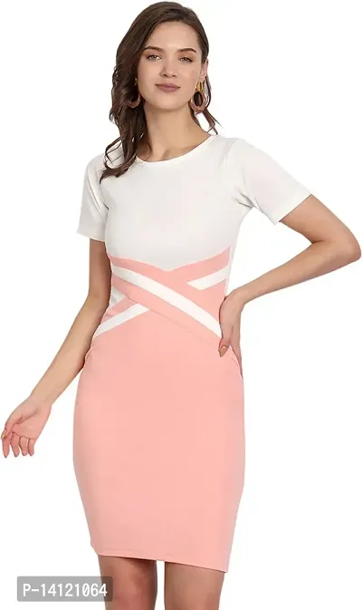 Stylish Polyester Solid Dress For Women