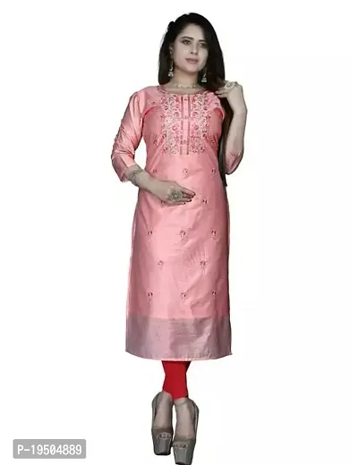 Stylish Anarkali Chanderi Cotton Kurti For Women