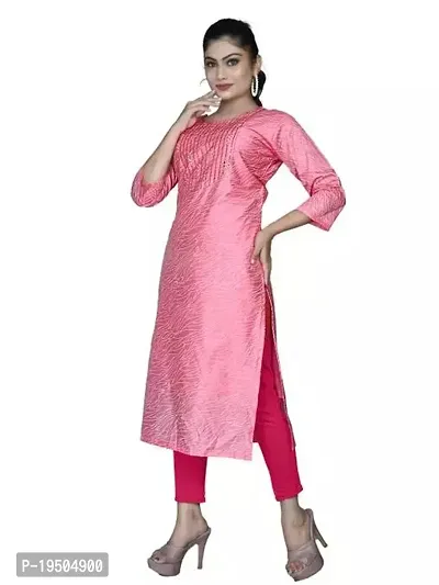Stylish Chanderi Cotton Kurti For Women-thumb0