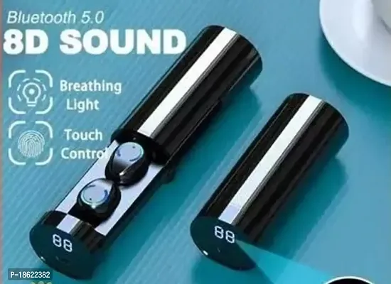Stylish Headphones Black In Ear Bluetooth Wireless Headphone-thumb0