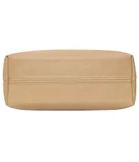 Stylish Beige Artificial Leather Solid Handbags For Women-thumb3