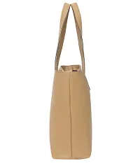 Stylish Beige Artificial Leather Solid Handbags For Women-thumb4