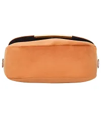 Stylish Tan Artificial Leather Solid Sling Bags For Women-thumb1