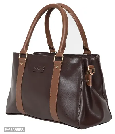 Stylish Brown Artificial Leather Solid Handbags For Women-thumb4