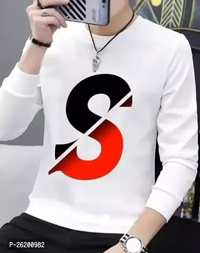 Reliable White Cotton Printed Round Neck Tees For Men-thumb0