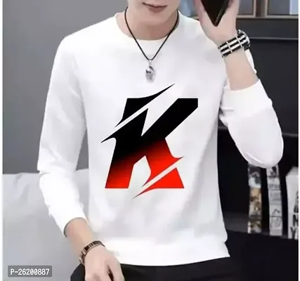 Reliable White Cotton Printed Round Neck Tees For Men-thumb0