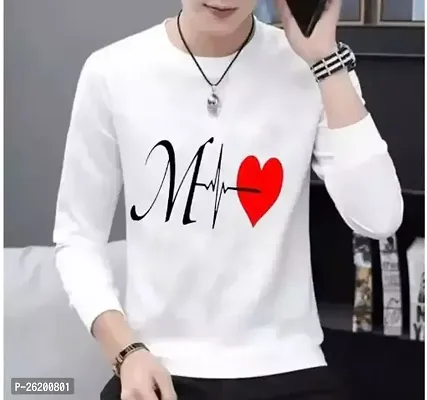 Reliable White Cotton Printed Round Neck Tees For Men-thumb0