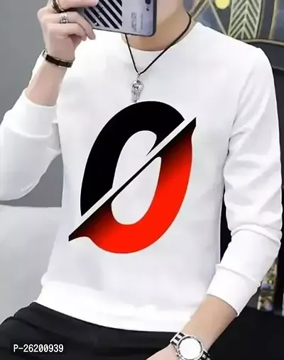 Reliable White Cotton Printed Round Neck Tees For Men-thumb0