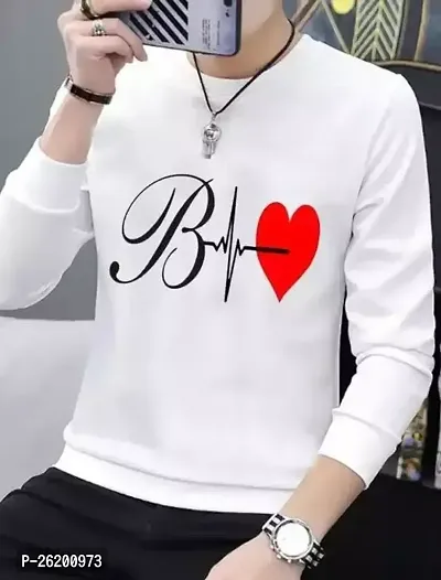 Reliable White Cotton Printed Round Neck Tees For Men-thumb0