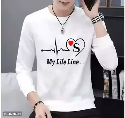 Reliable White Cotton Printed Round Neck Tees For Men-thumb0