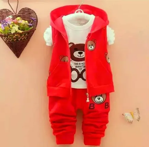 Classic Printed 3 Piece Clothing Set For Kids