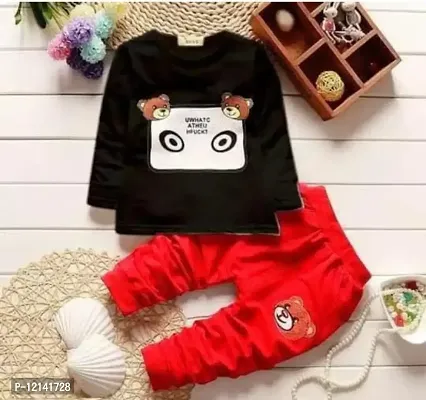 Classic Cotton Printed Tshirt with Pant For Boys