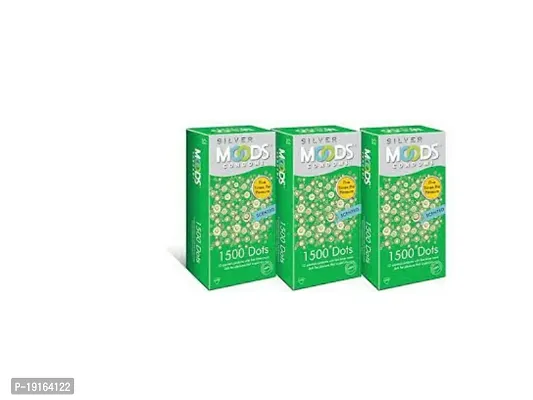 Moods 1500 Dots 12s Condoms Pack Of 3-thumb0