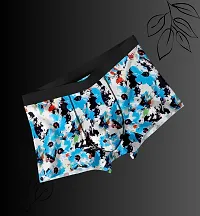 Stylish Nylon Printed Underwear Trunks for Men - Pack of 4-thumb1