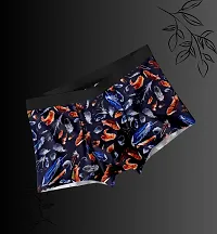 Stylish Nylon Printed Underwear Trunks for Men - Pack of 4-thumb1