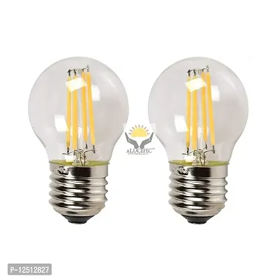 ALUCIFIC 4W G45 E26/E27 Dimmable Edison Style Antique LED Filament Light Bulb Fixtures Lamp (400LM 2700k Warm White, Pack of 2)-thumb5