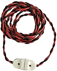 ALUCIFIC 2 Pin PVC Male to Female Expandable AC Electric Wire Extension with Flexible Copper Cable (Load Capacity Upto 500WATT)-thumb1