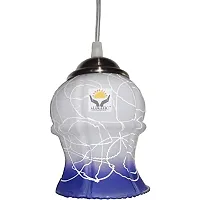 ALUCIFIC Single Glass Hanging Pendants Ceiling Lamp (Color_Blue)-thumb1