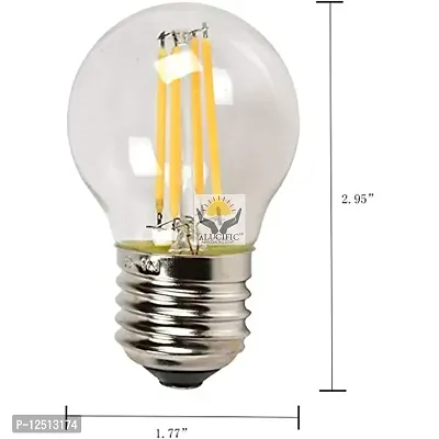 ALUCIFIC 4W G45 E26/E27 Dimmable Edison Style Antique LED Filament Light Bulb Fixtures Lamp (400LM 2700k Warm White, Pack of 1)-thumb3