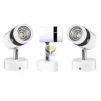 ALUCIFIC LED 3-Watt COB Wall Spot/Focus (White) Light with White Metalic Body-thumb2